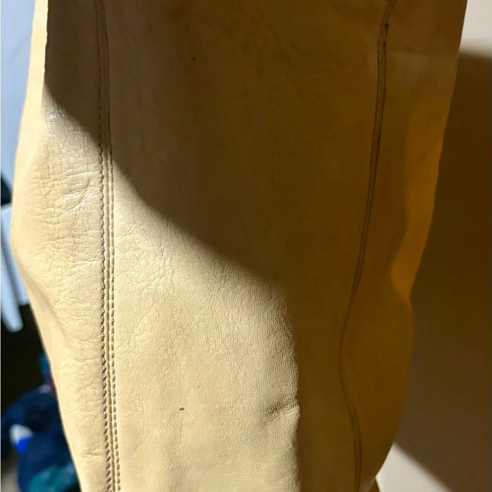 Coach Cream Leather Hobo Bag